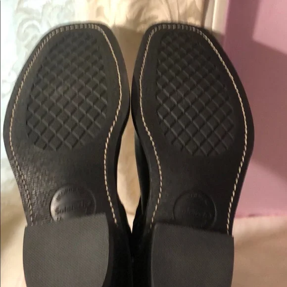 Frye Black Leather Combat Boots - Picture 4 of 8